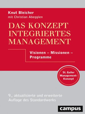 cover image of Das Konzept Integriertes Management